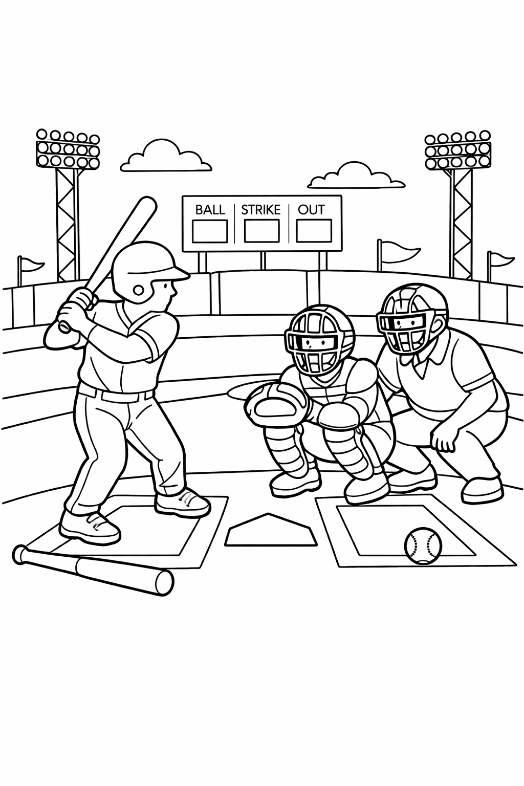 Home plate Baseball Design