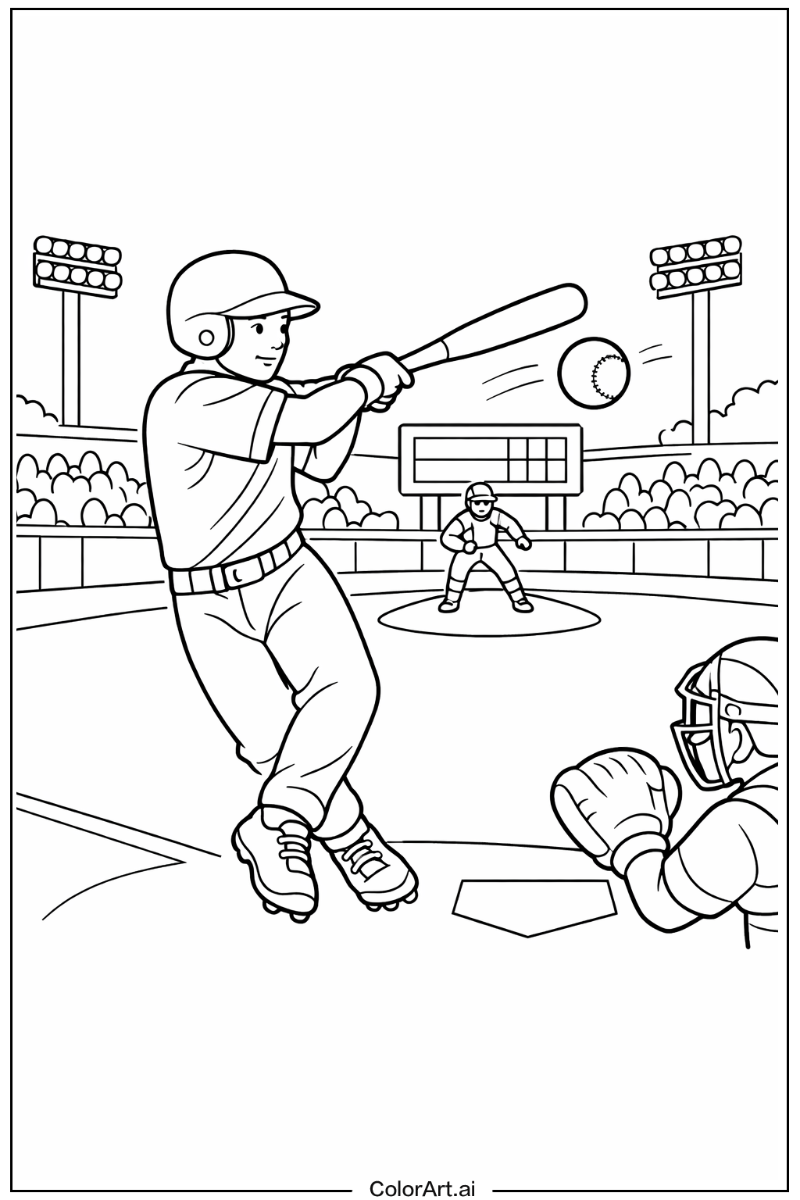 Baseball with Baseball player Theme