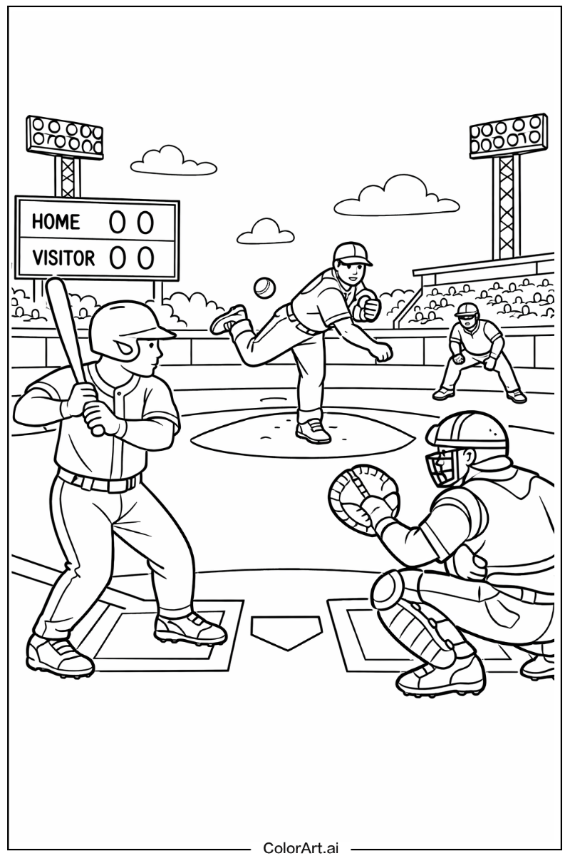 Baseball with Inning Theme