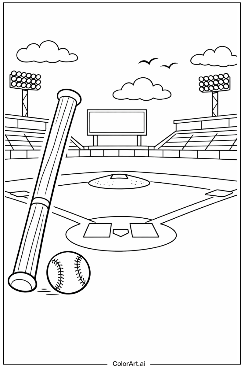 Baseball bat Baseball Scene