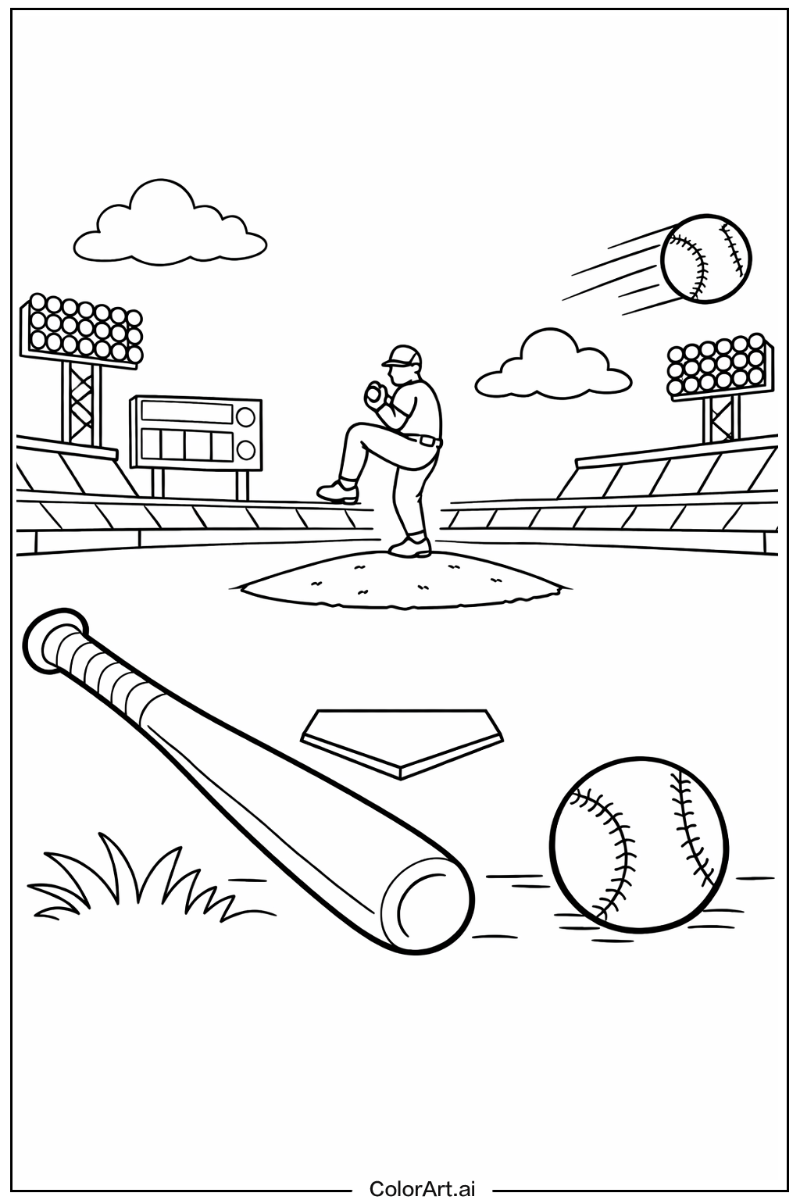 Baseball bat Baseball Scene