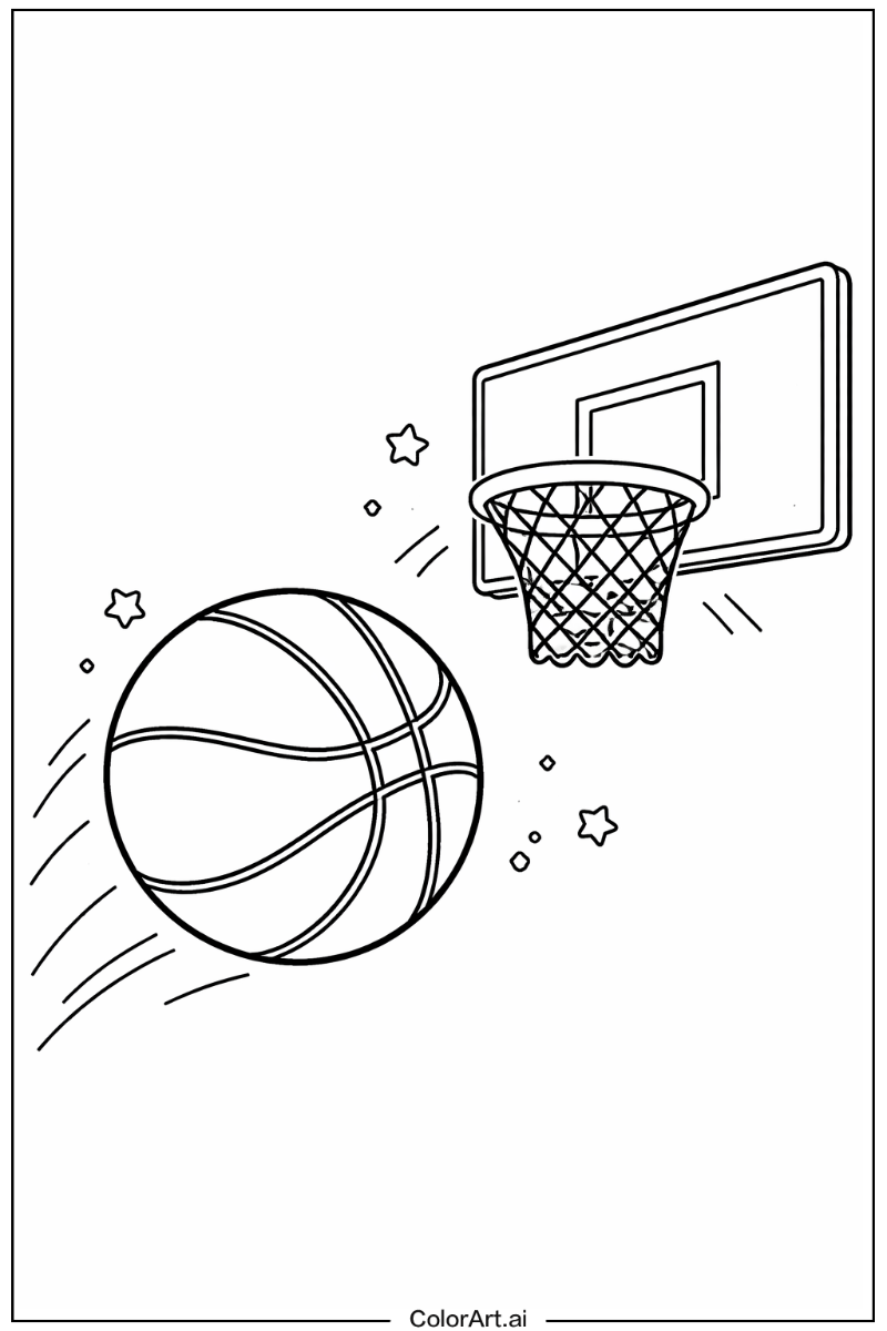 Basketball with Basketball ball Theme