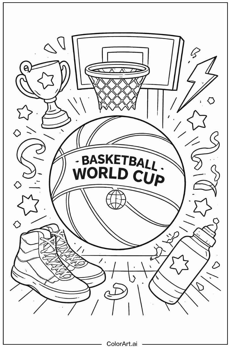 Basketball world cup ball Basketball Design