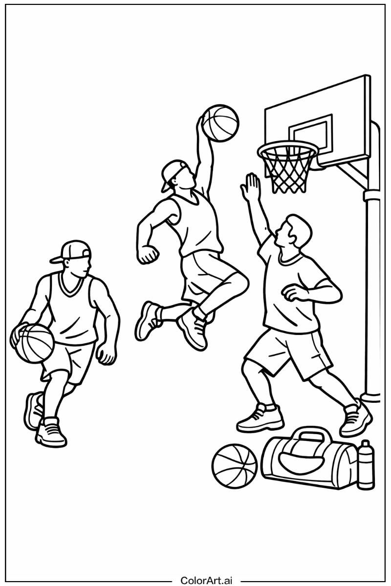 Street basketball Basketball Design