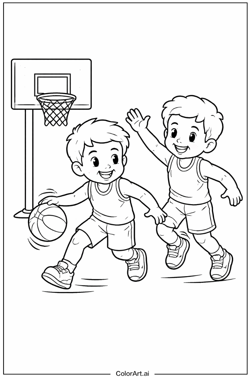 Basketball Basketball Scene 2