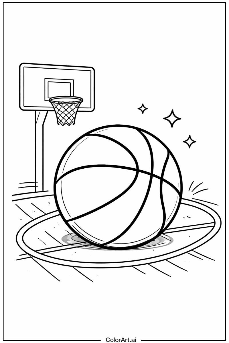 Basketball with Basketball ball Theme 2