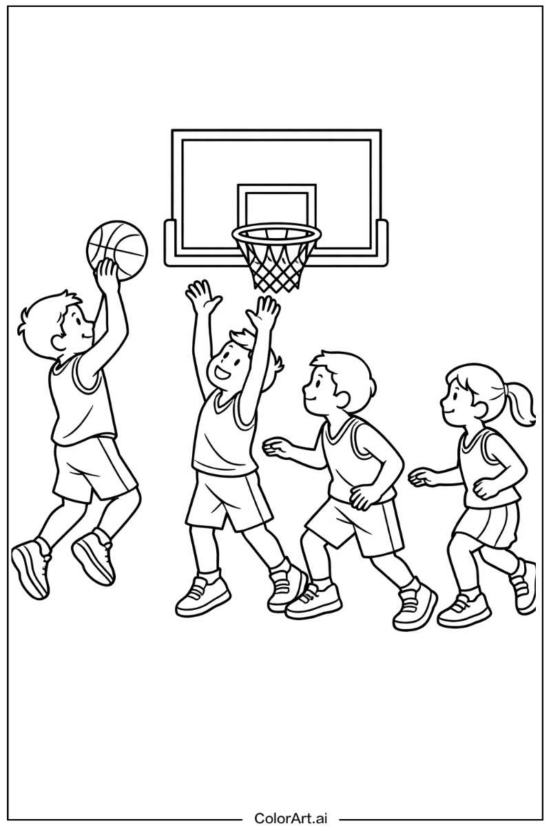 Indoor basketball Basketball Scene 2