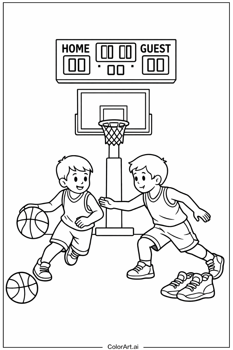 Indoor basketball Basketball Scene