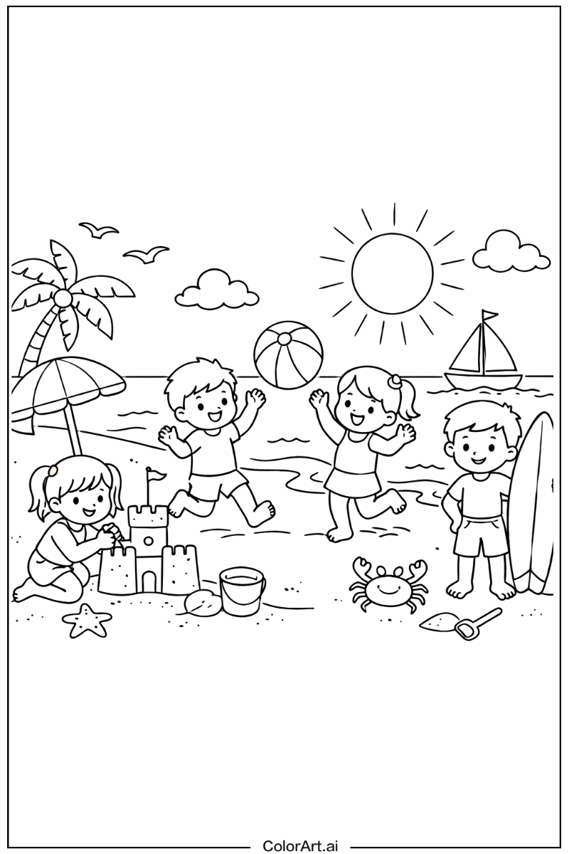 Beach Playing Outside 2