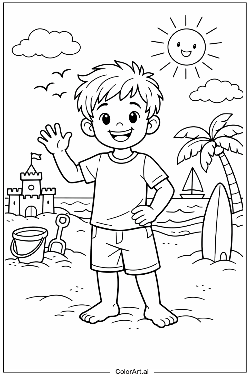 Happy Beach Portrait