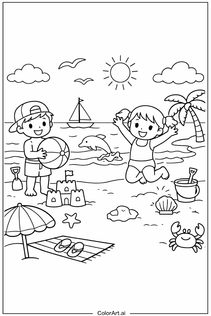 Beach Playing Outside 4