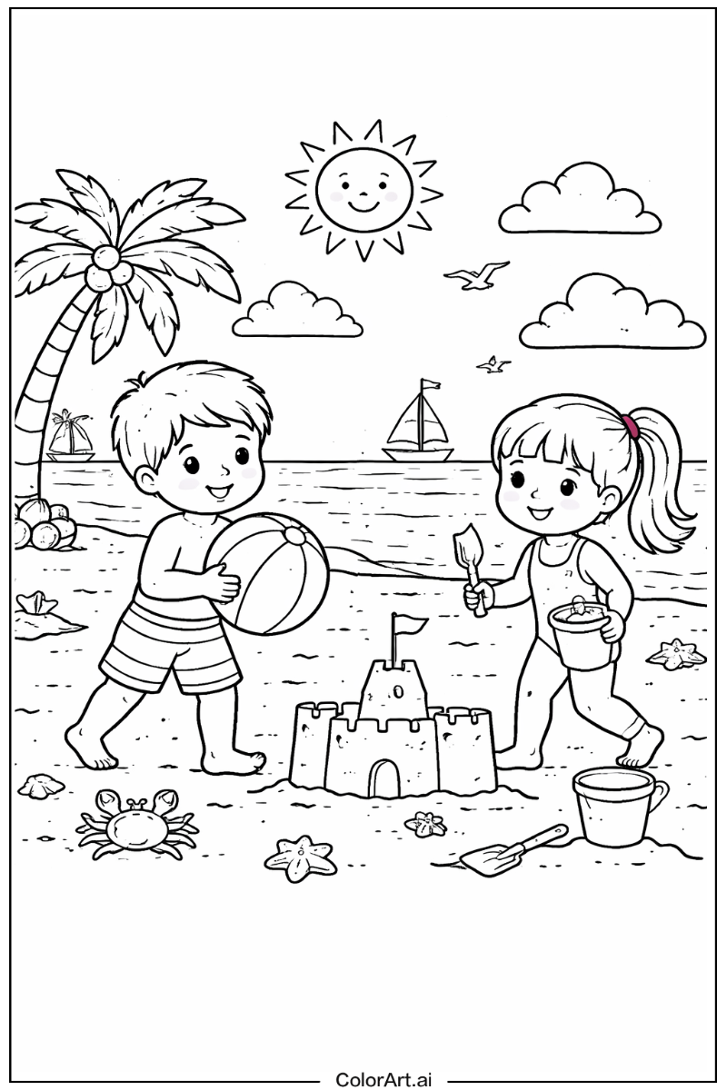 Beach Playing Outside 5