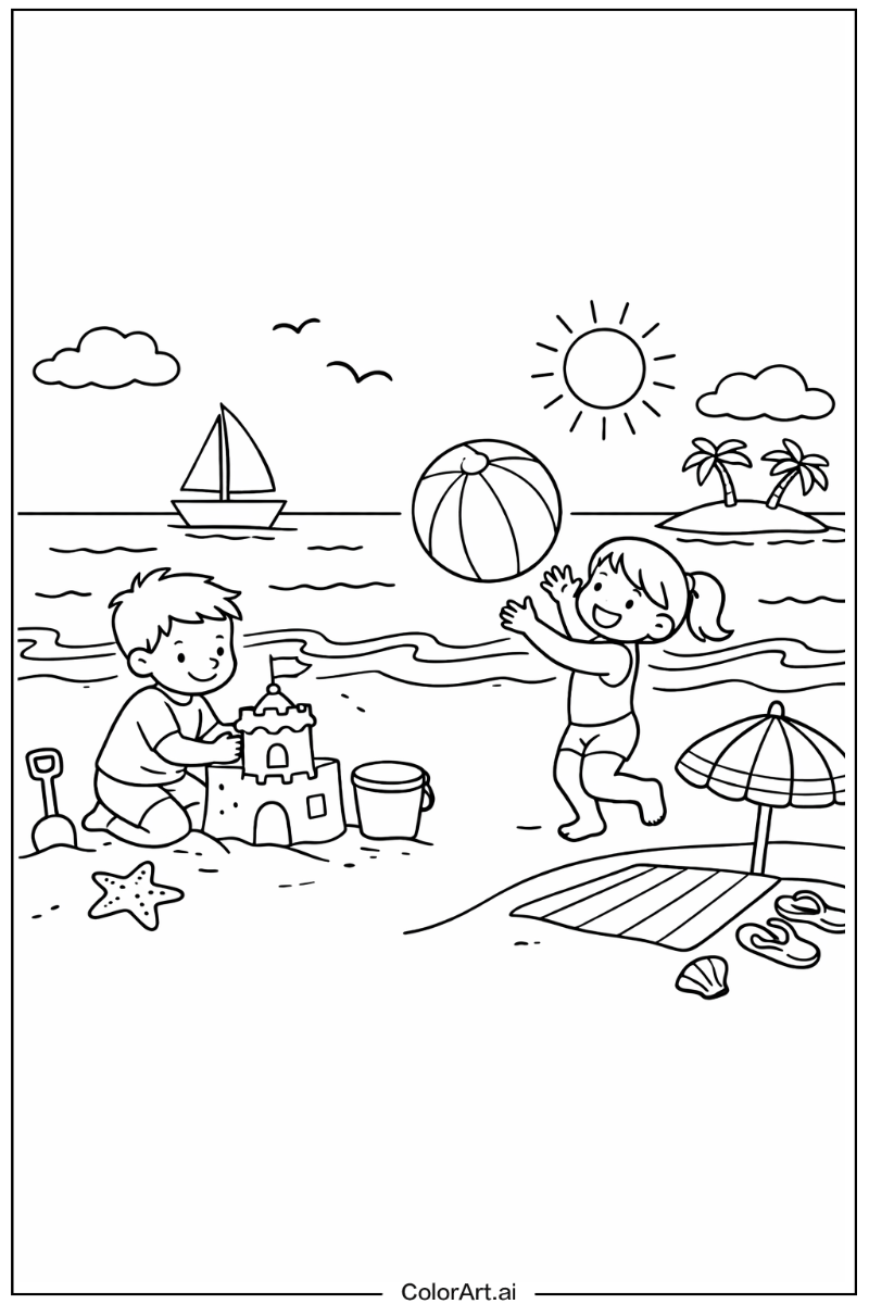 Beach Playing Outside 6