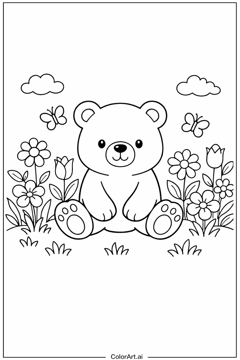 bear in a Garden 3
