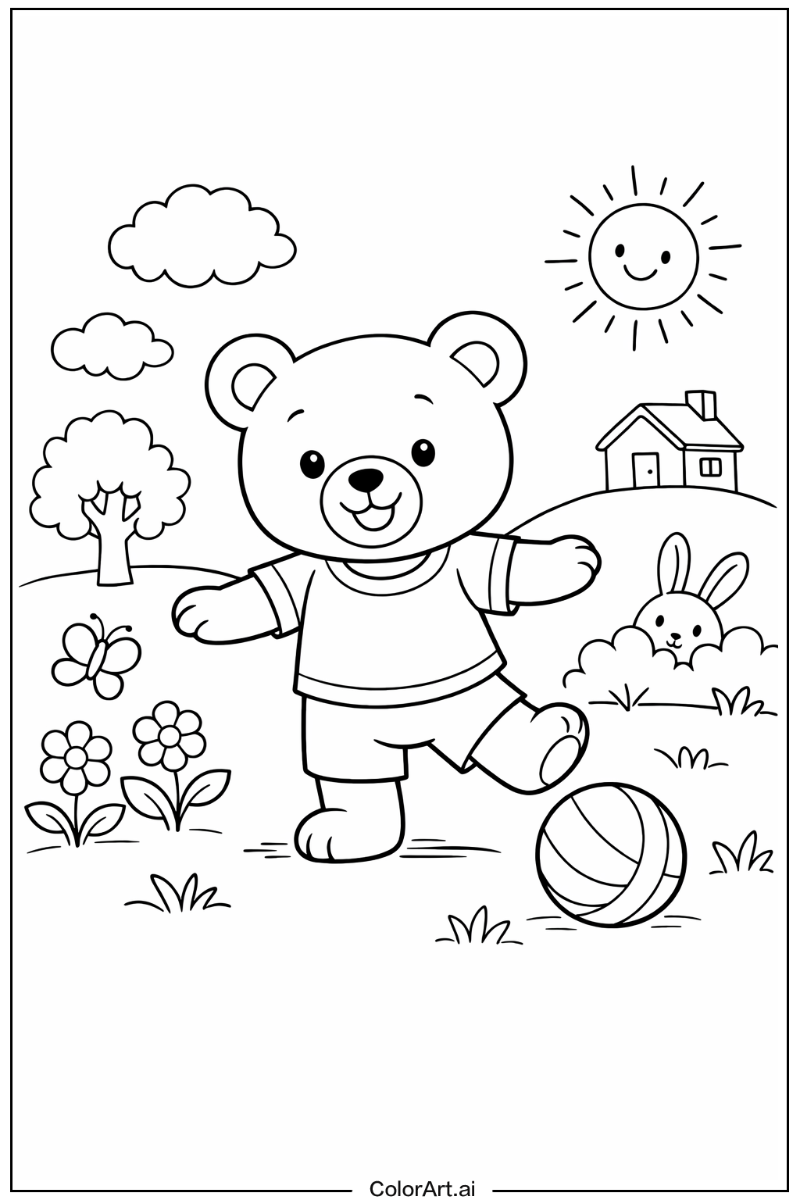 bear Playing Outside 1