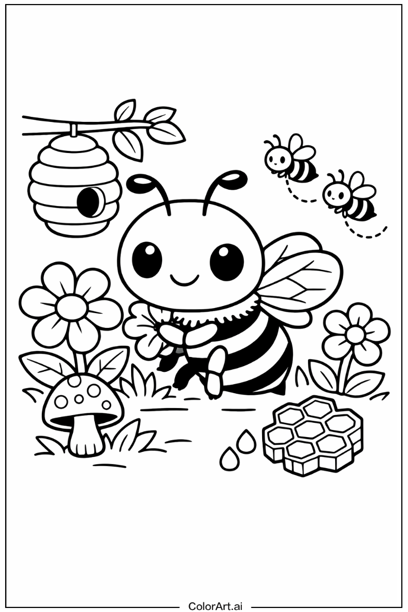 Dwarf honey bee Bee Design