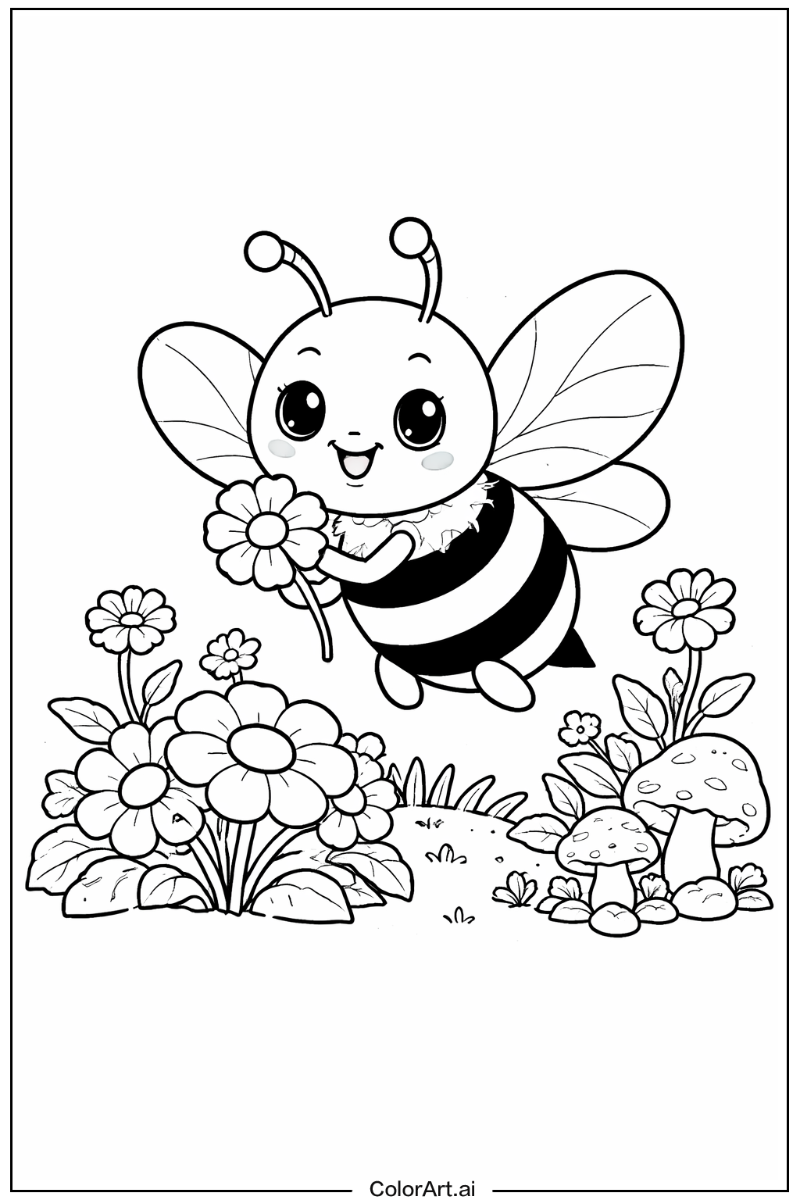 Cartoon bee Bee Design