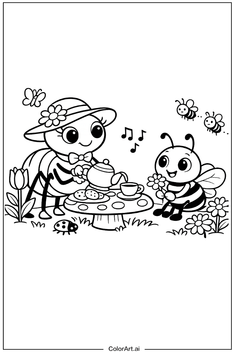 Miss spider bee Bee Scene