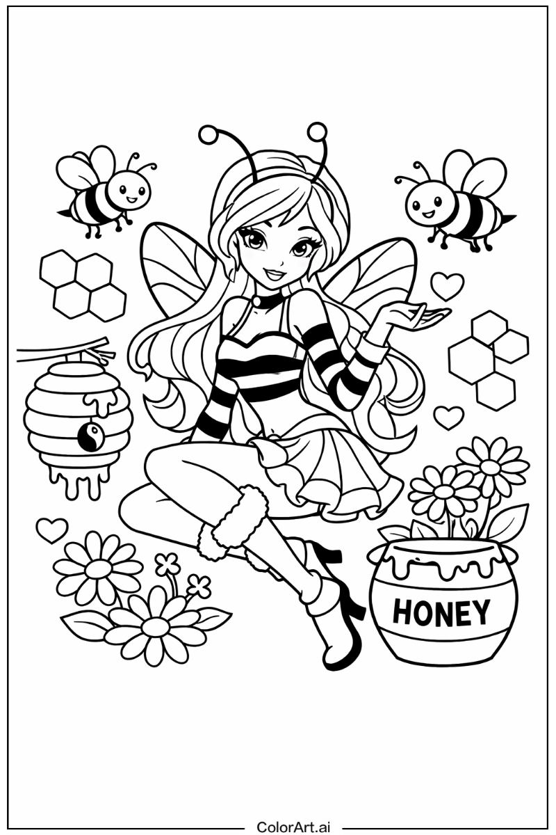 Bee with Winx club bee theme Theme