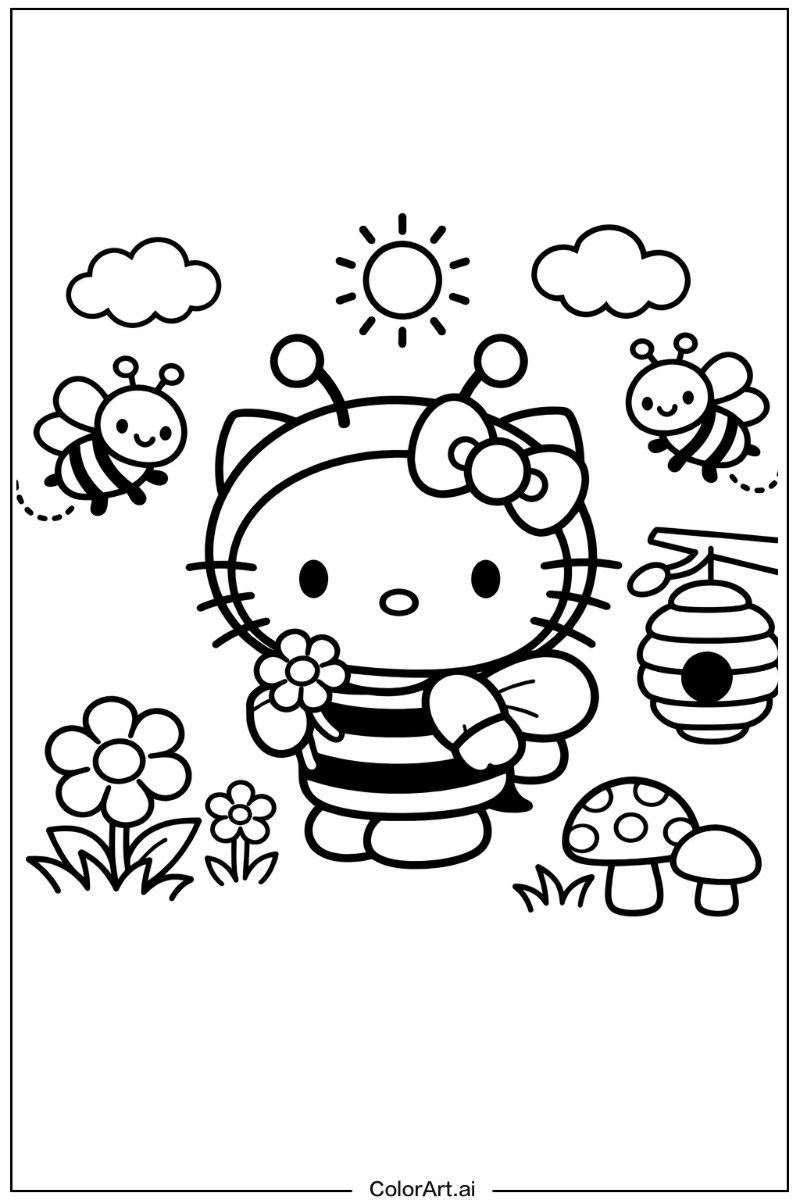 Hello kitty bee costume Bee Design