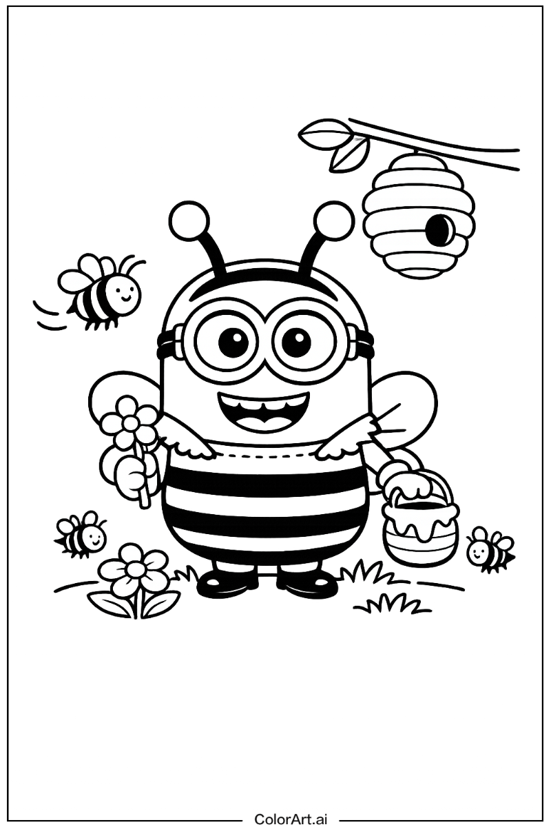 Minion bee costume Bee Scene