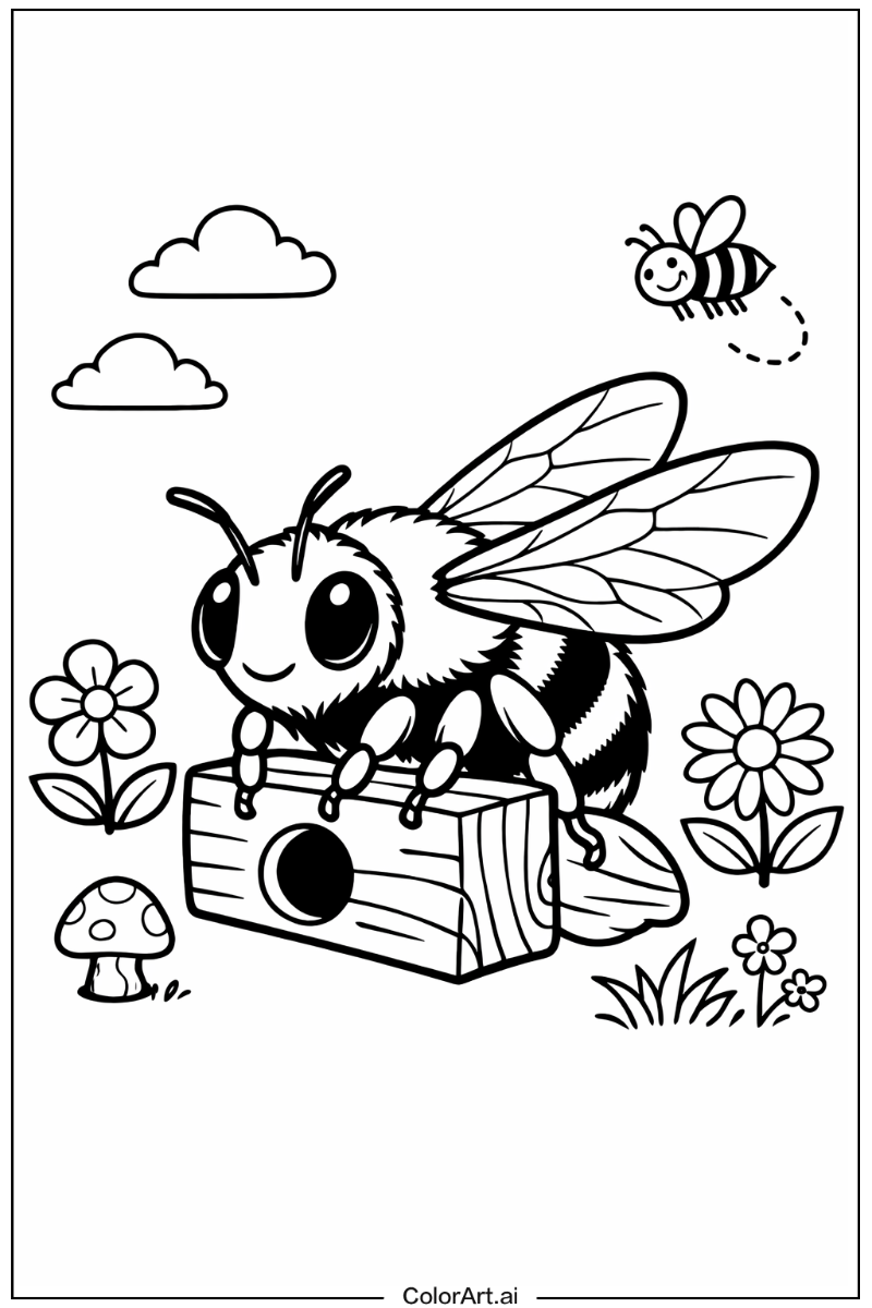 Carpenter bee Bee Scene