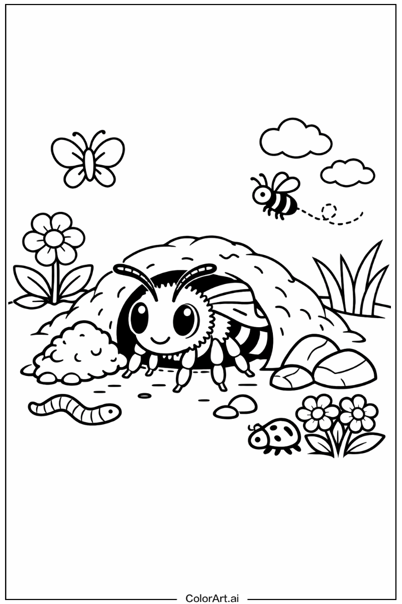 Mining bee Bee Scene 2