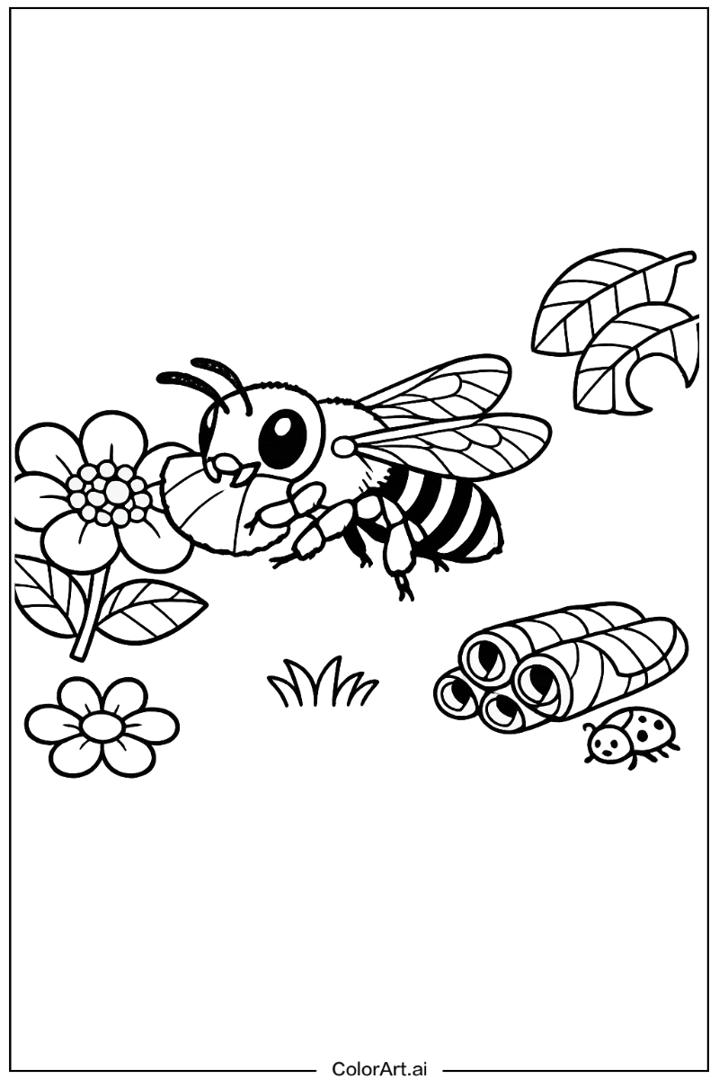 Leafcutter bee Bee Design