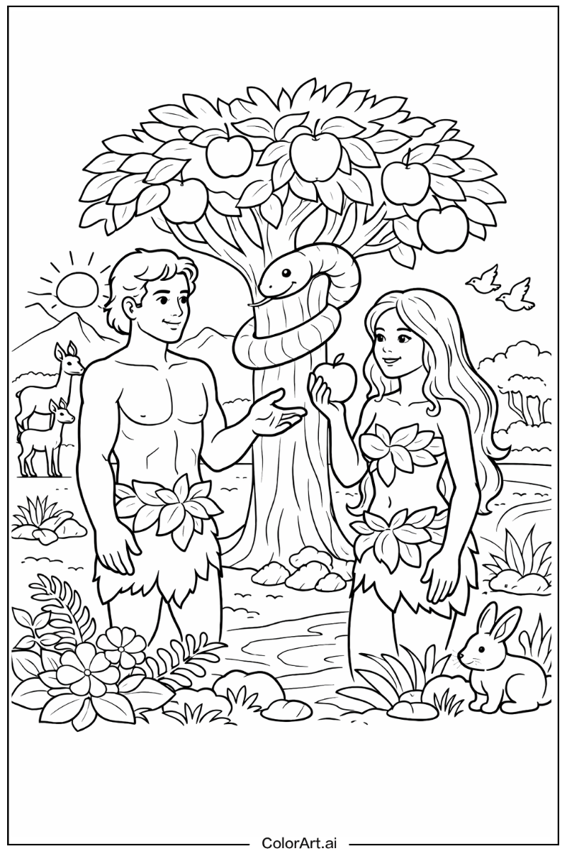 Adam and eve Bibile Design