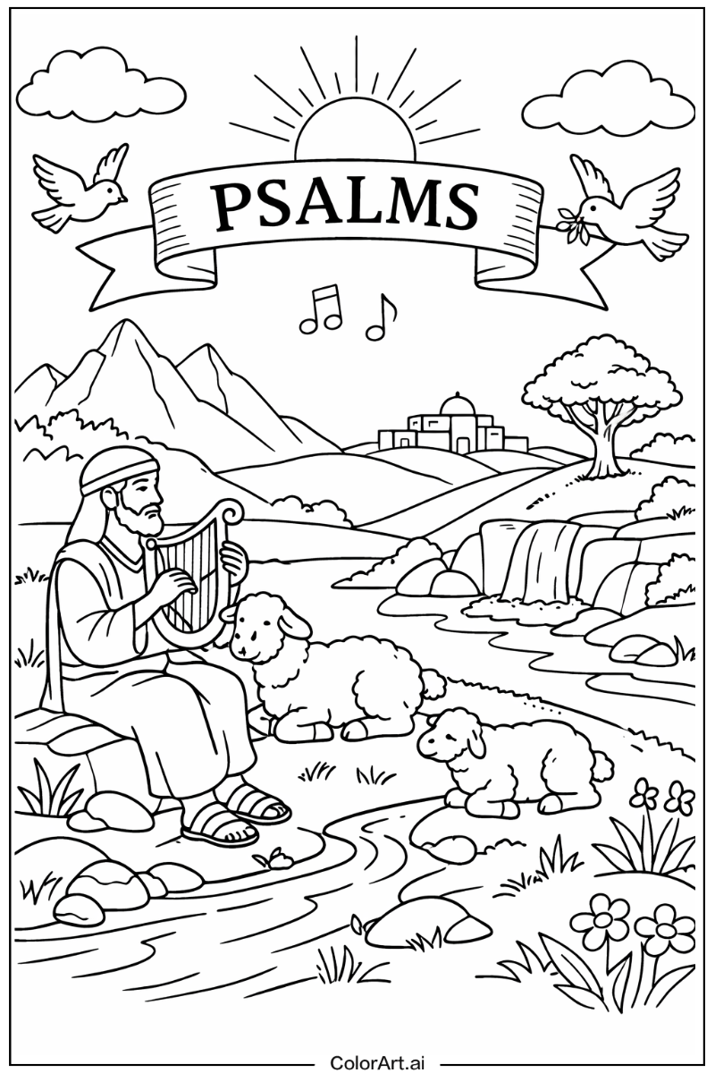 Psalms Bibile Scene