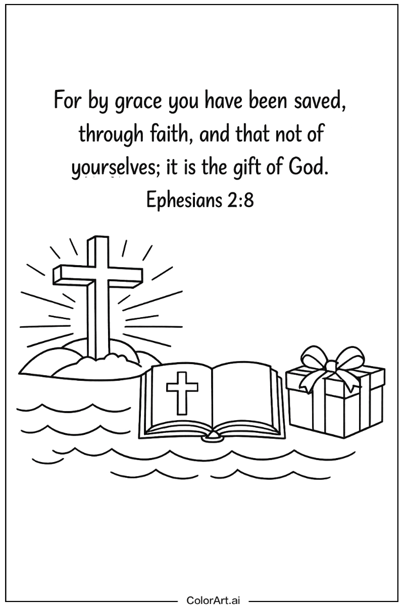 Verse about salvation Bible verse Scene