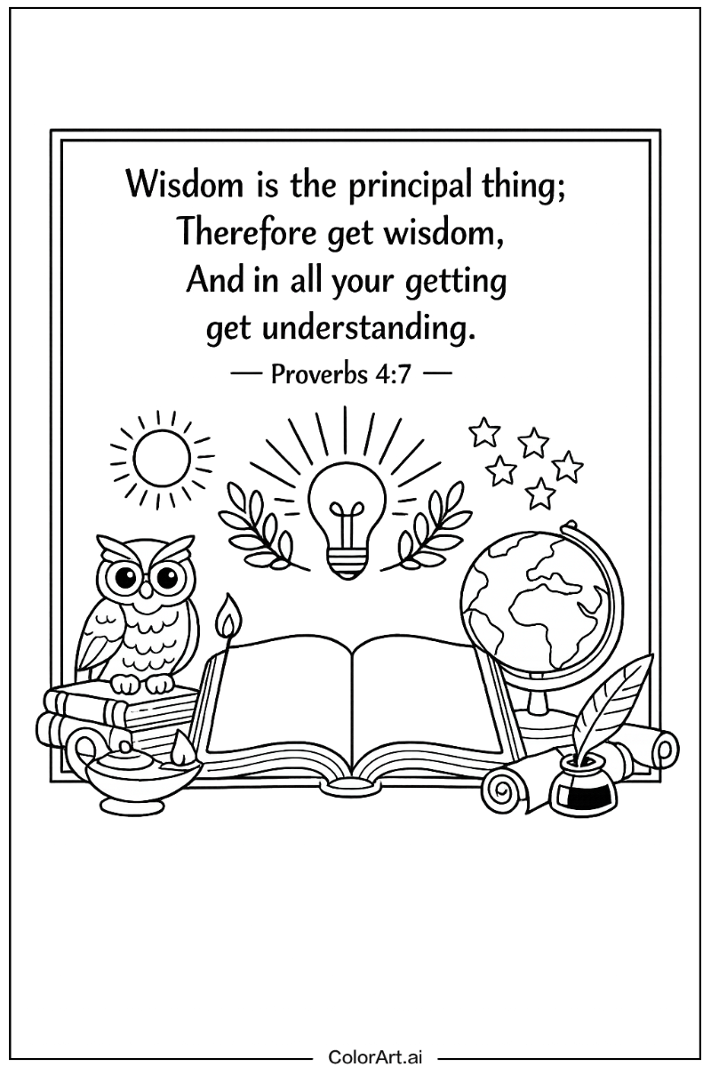 Bible verse with Verse about wisdom Theme