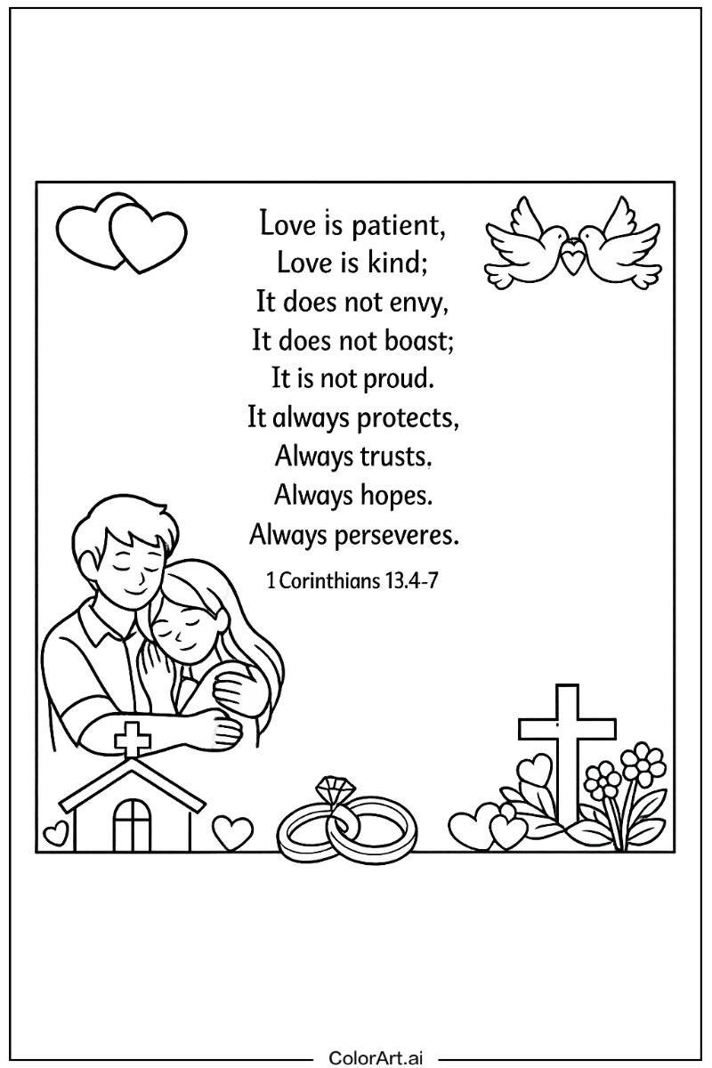 Bible verse with Verse about love Theme