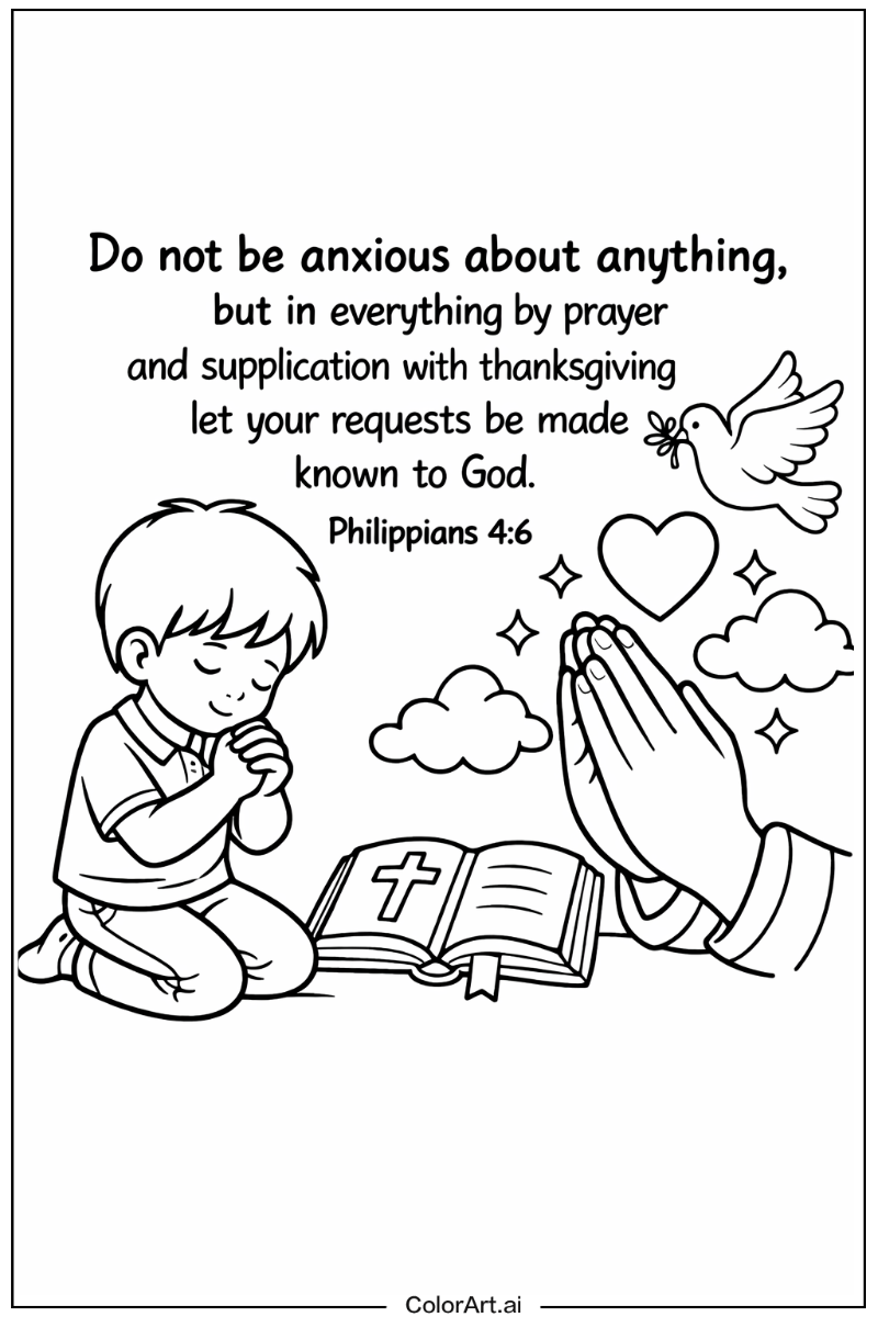 Verse about prayer Bible verse Scene