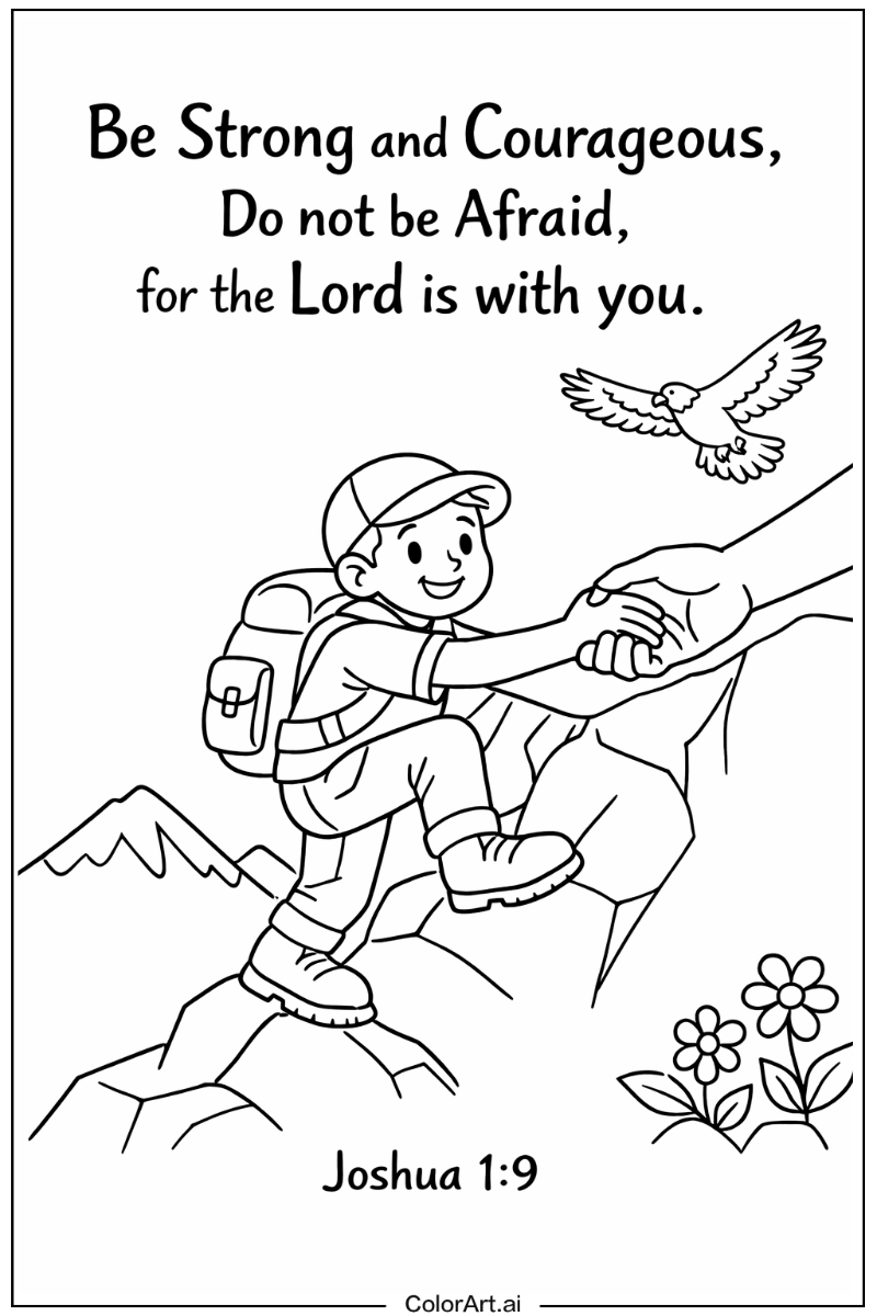 Verse about encouragement Bible verse Scene