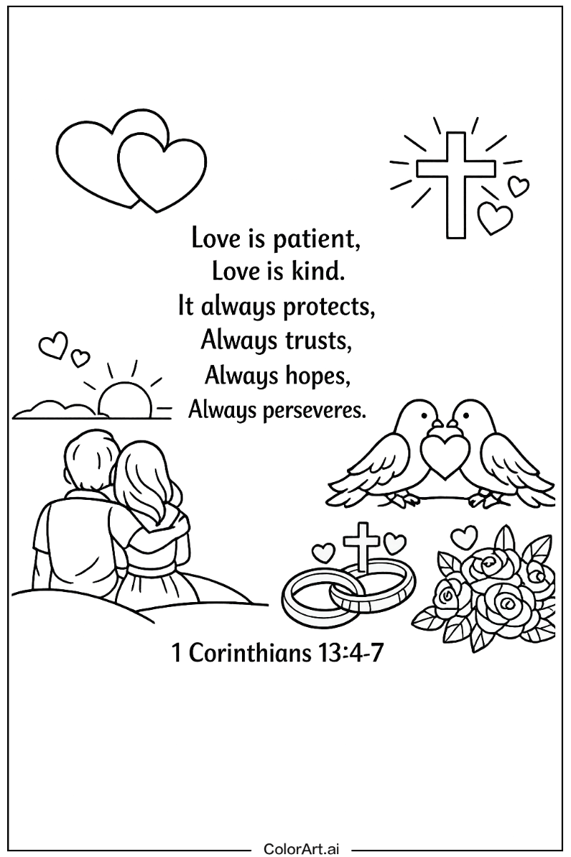 Bible verse with Verse about love Theme 2