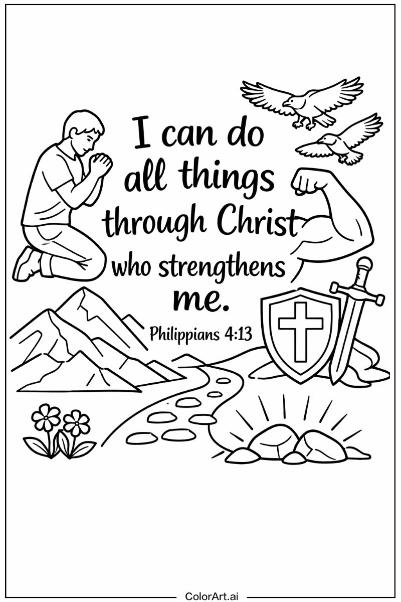 Bible verse with Verse about strength Theme 2