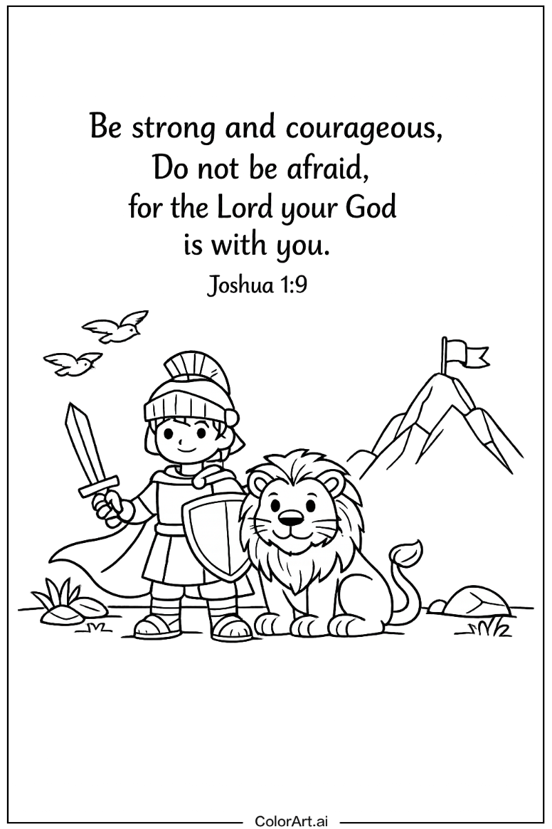 Verse about courage Bible verse Design 2