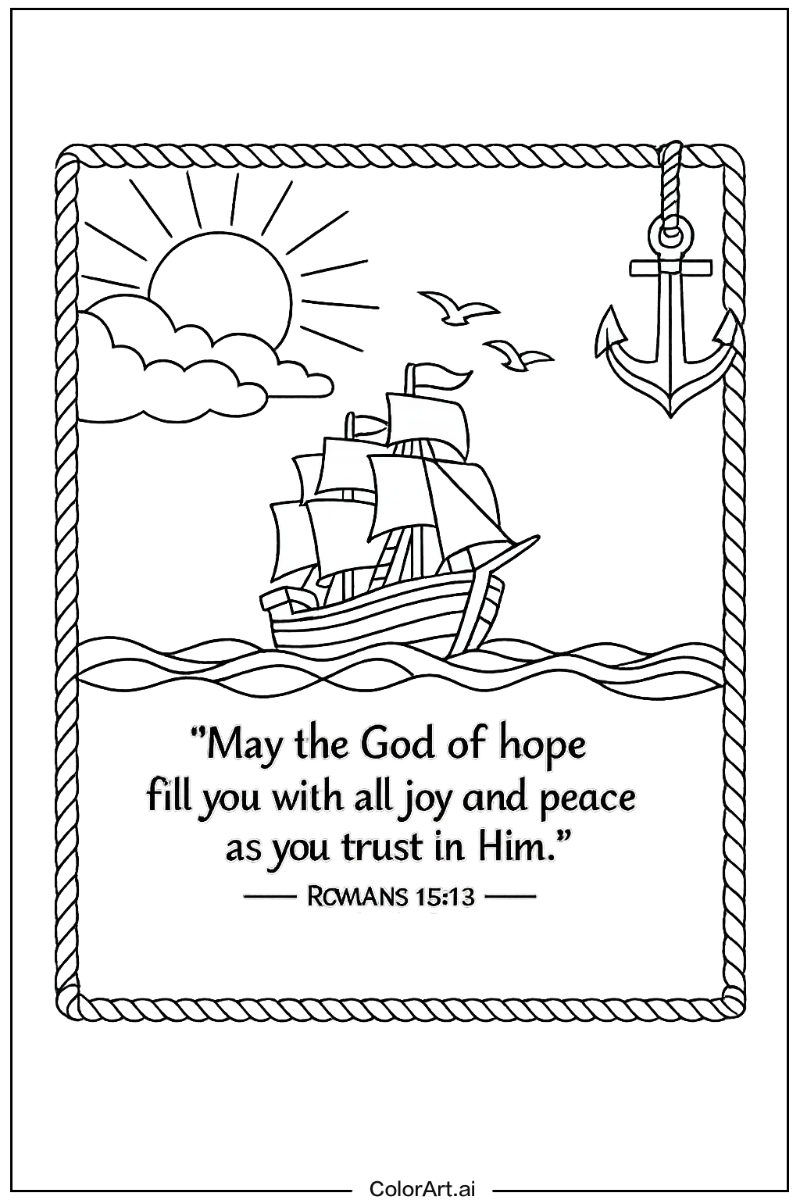 Verse about hope Bible verse Scene