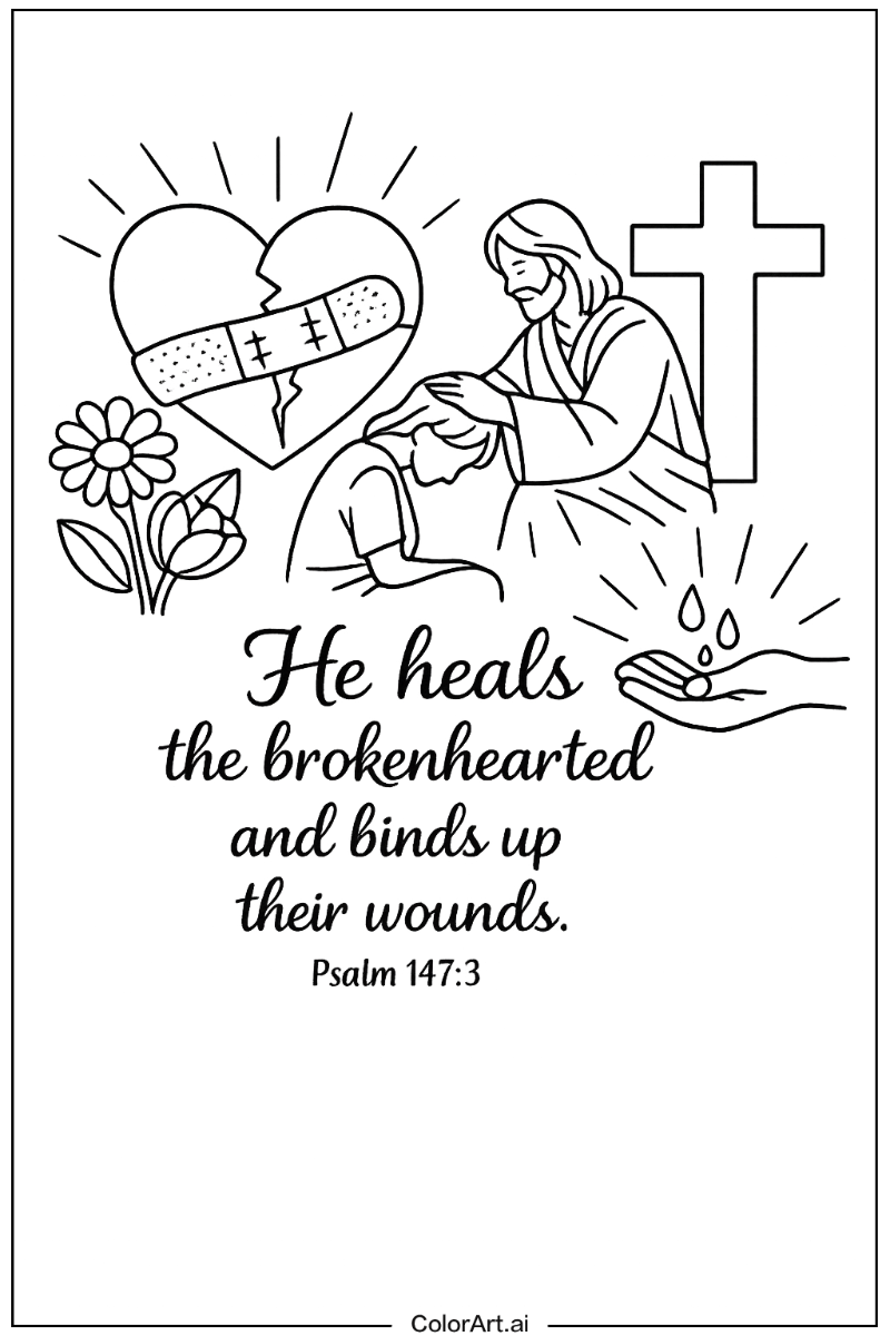 Bible verse with Verse about healing Theme 2