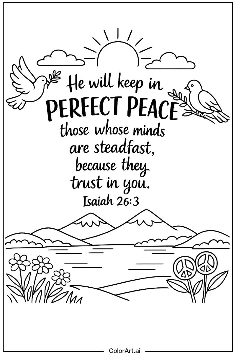 Verse about peace Bible verse Scene