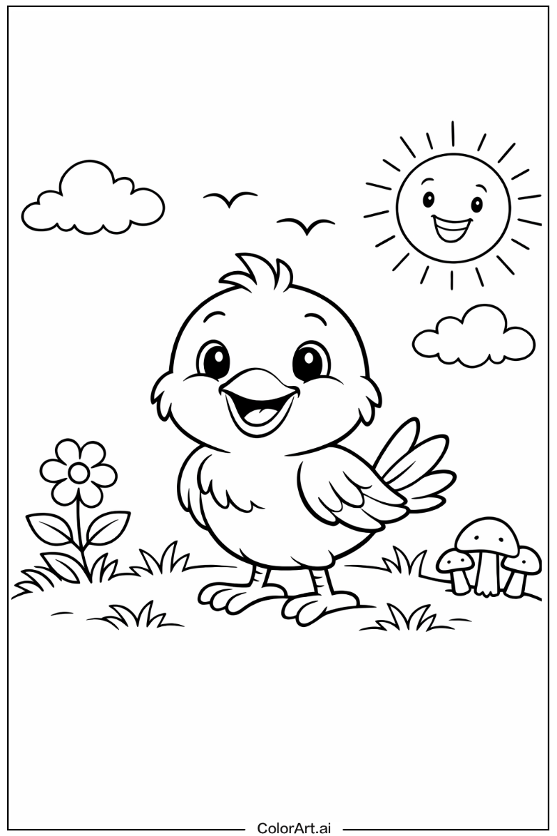 Smiling bird 1