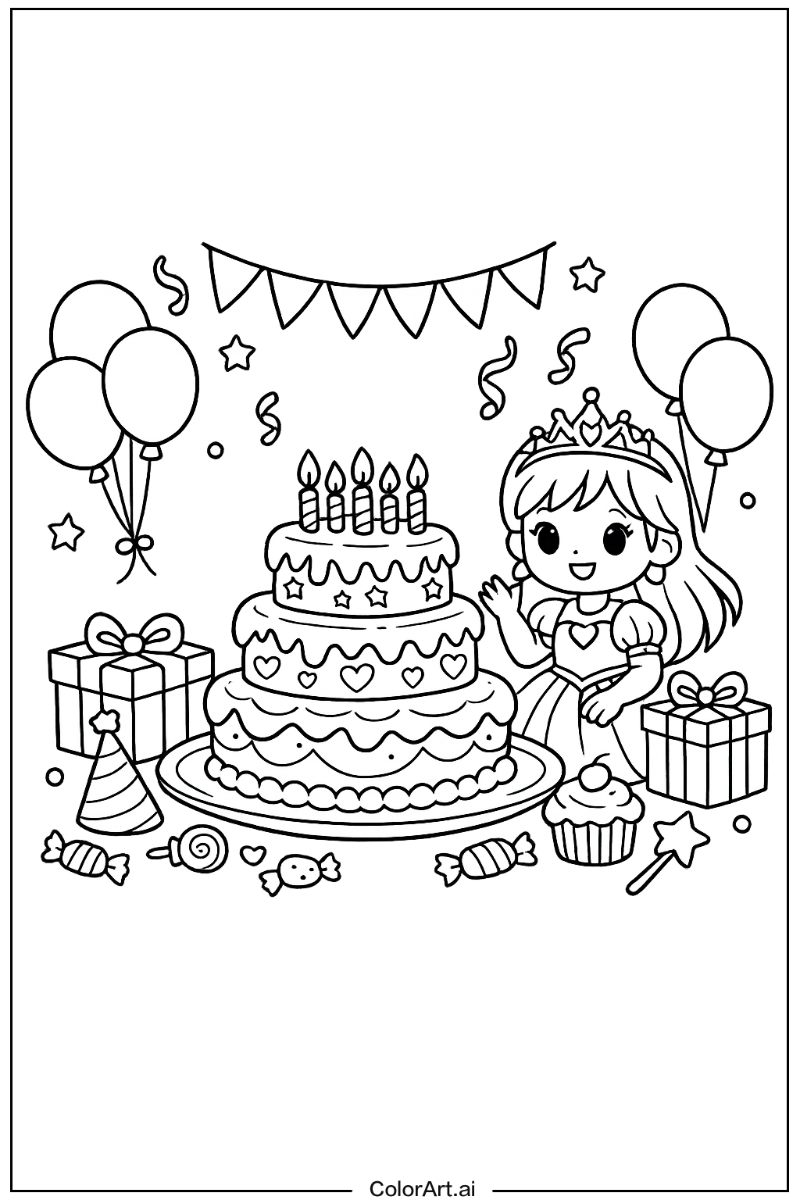 Princess birthday cake Birthday cake Design