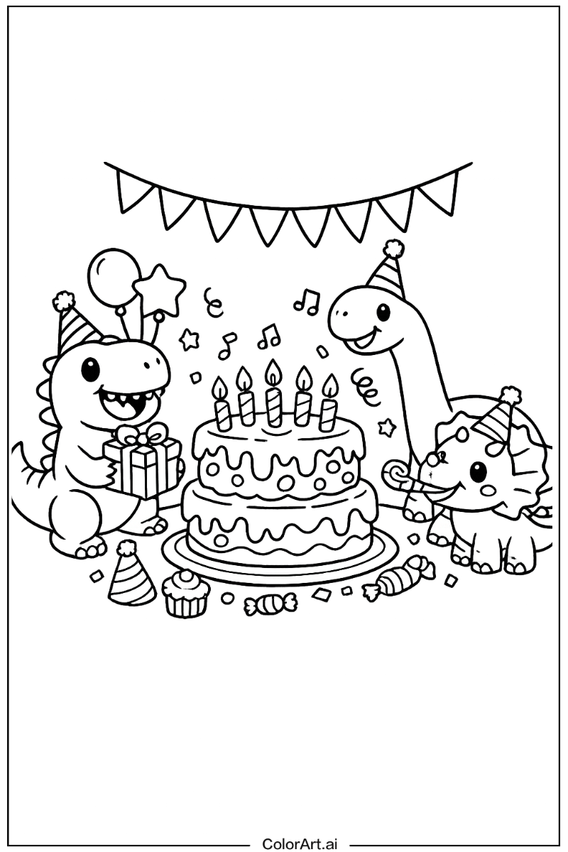 Birthday cake with Dinosaur birthday cake Theme