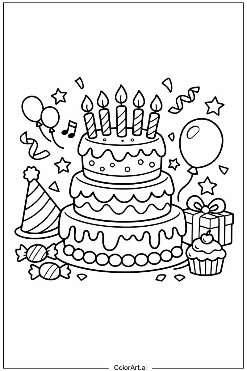 Playful birthday cake Birthday cake Design