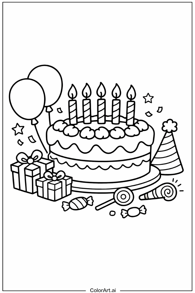 Simple birthday cake Birthday cake Design 2