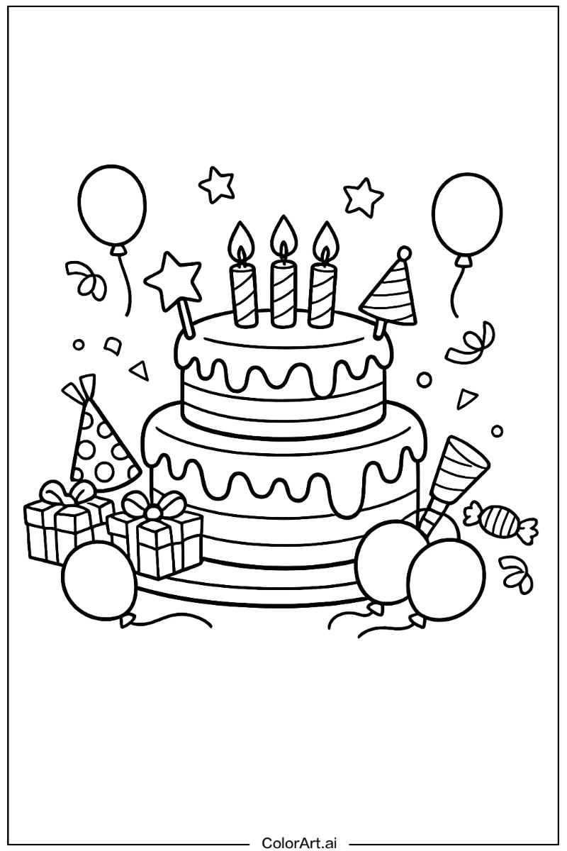 Modern birthday cake Birthday cake Design