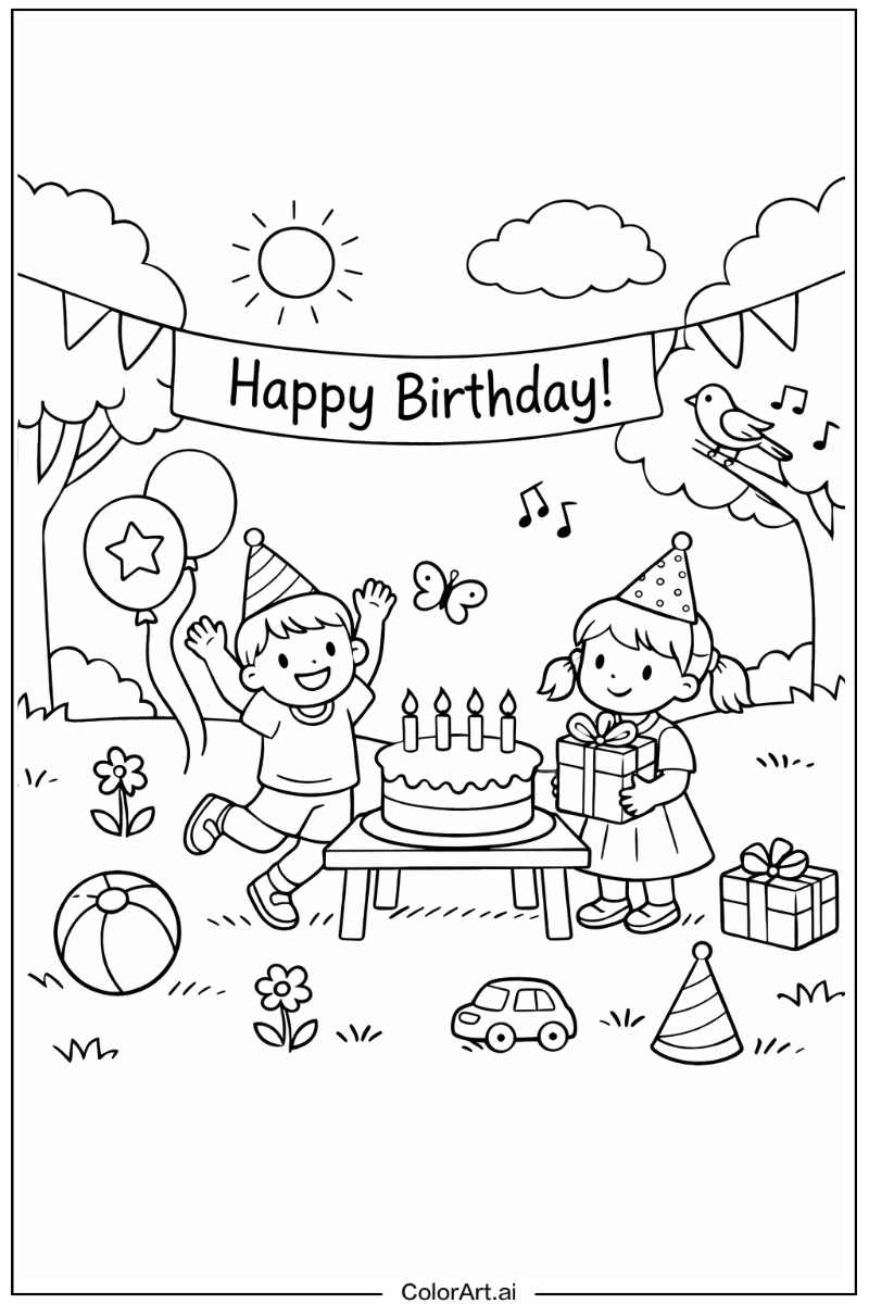 birthday Playing Outside 2