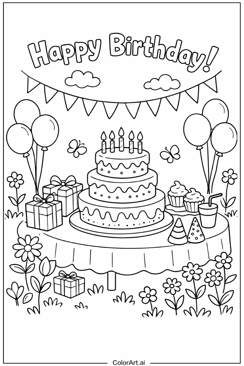 birthday in a Garden 3