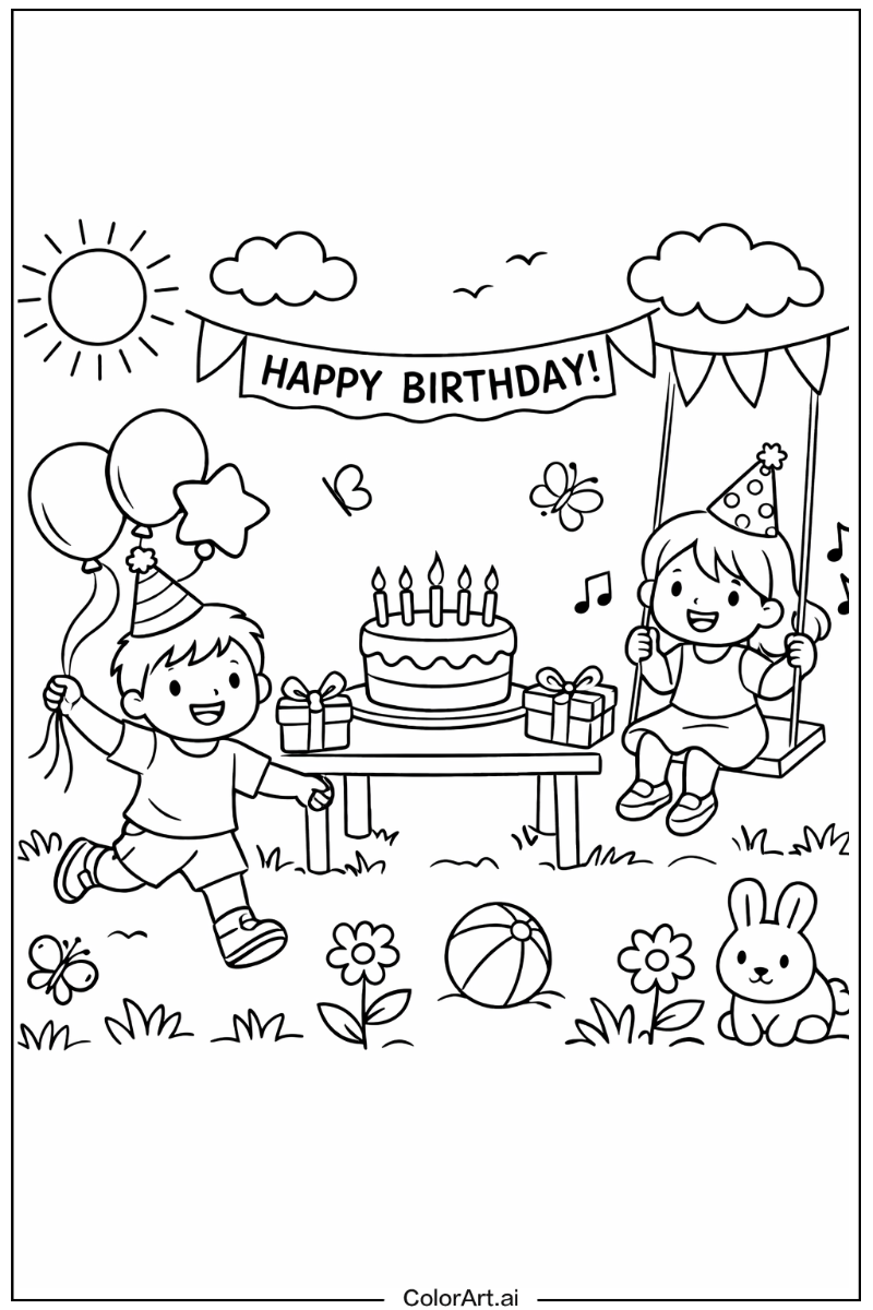 birthday Playing Outside 3